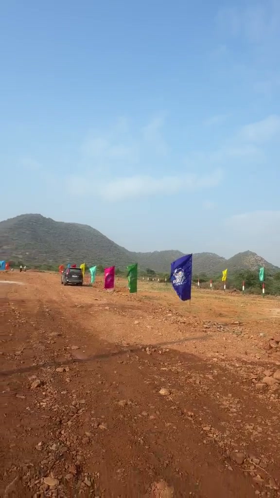 Latest supplied footage mein Aravalli hills aur site ka view